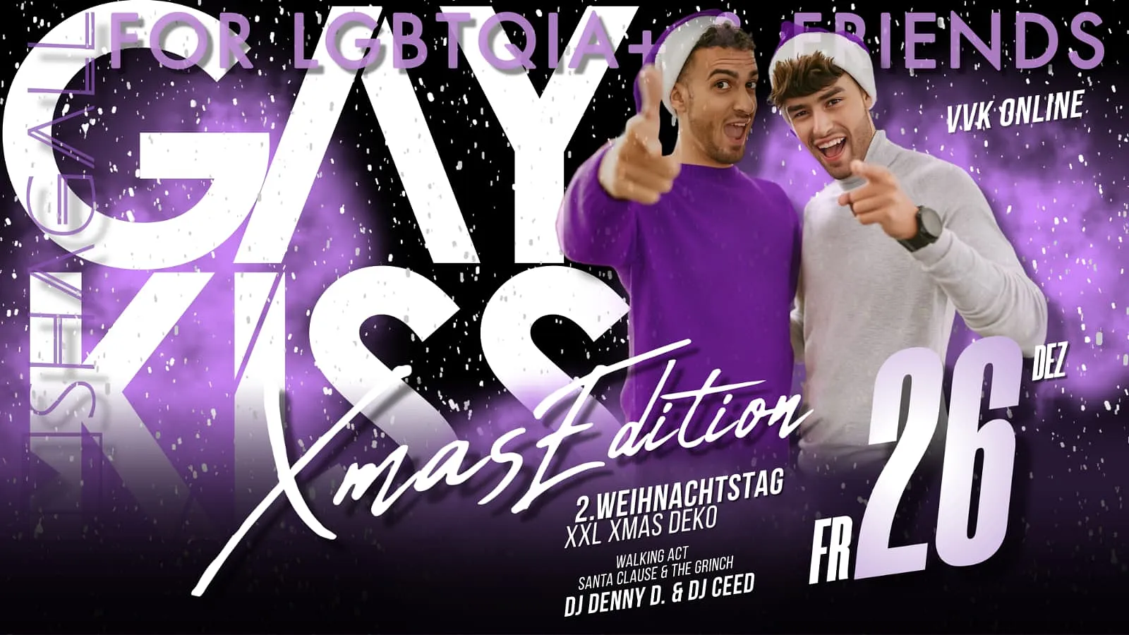 GayKiss - Xmas Edition 2025 im Shagall Klub Bremen