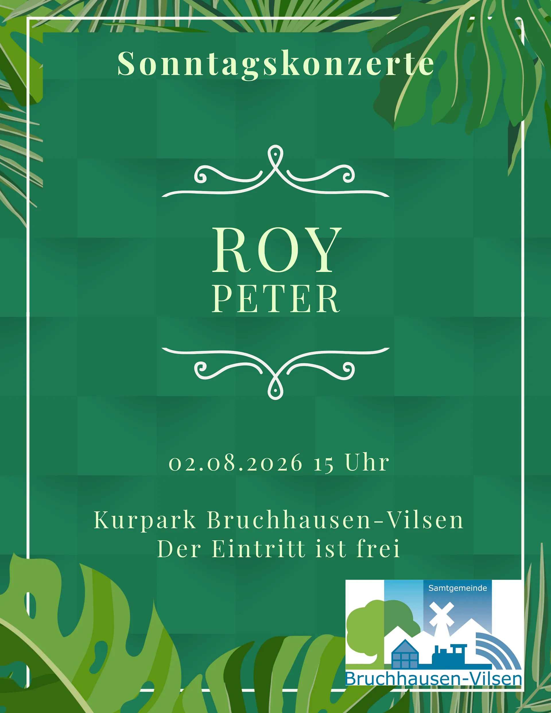 Sonntagskonzert mit Roy Peter