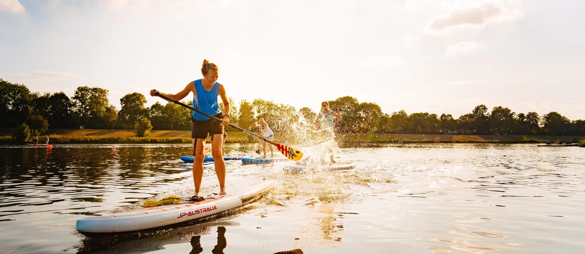 SUP Paddleboard Verleih auf dem Werdersee Bremen